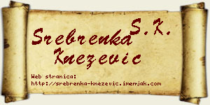 Srebrenka Knežević vizit kartica